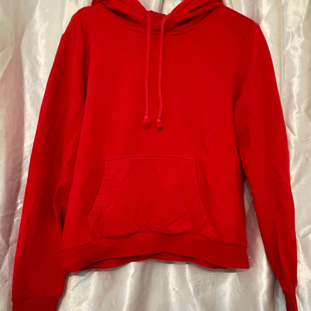 Plain red sweatshirt